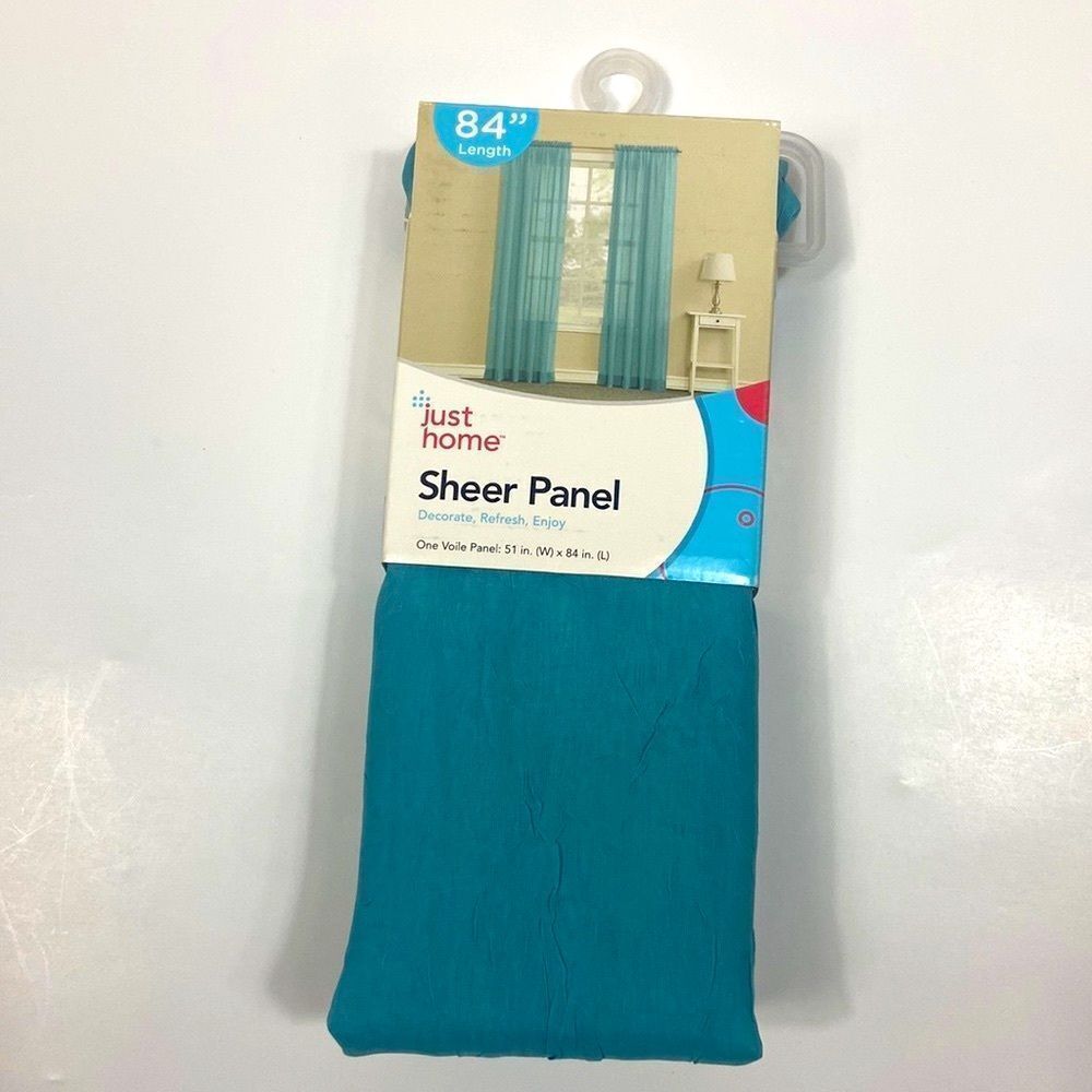 Just Home Sheer Panel Windows Curtains